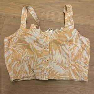 NWT Z Supply floral printed wide leg pant and top set - size small